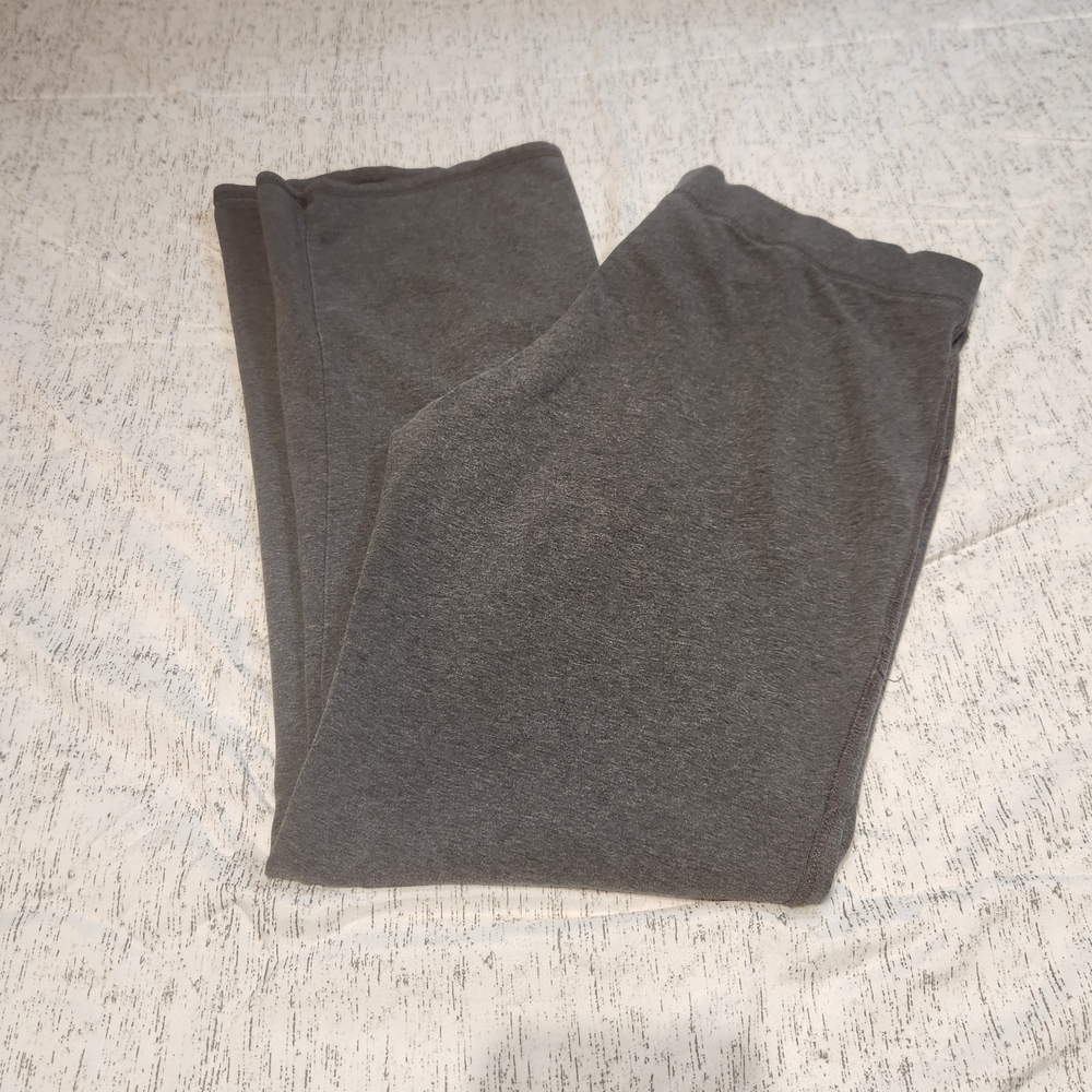 ⭐️GAP Boot Cut Yoga Pants Gray Flare Leggings High Waisted Lounge Workout Large - Picture 3 of 5
